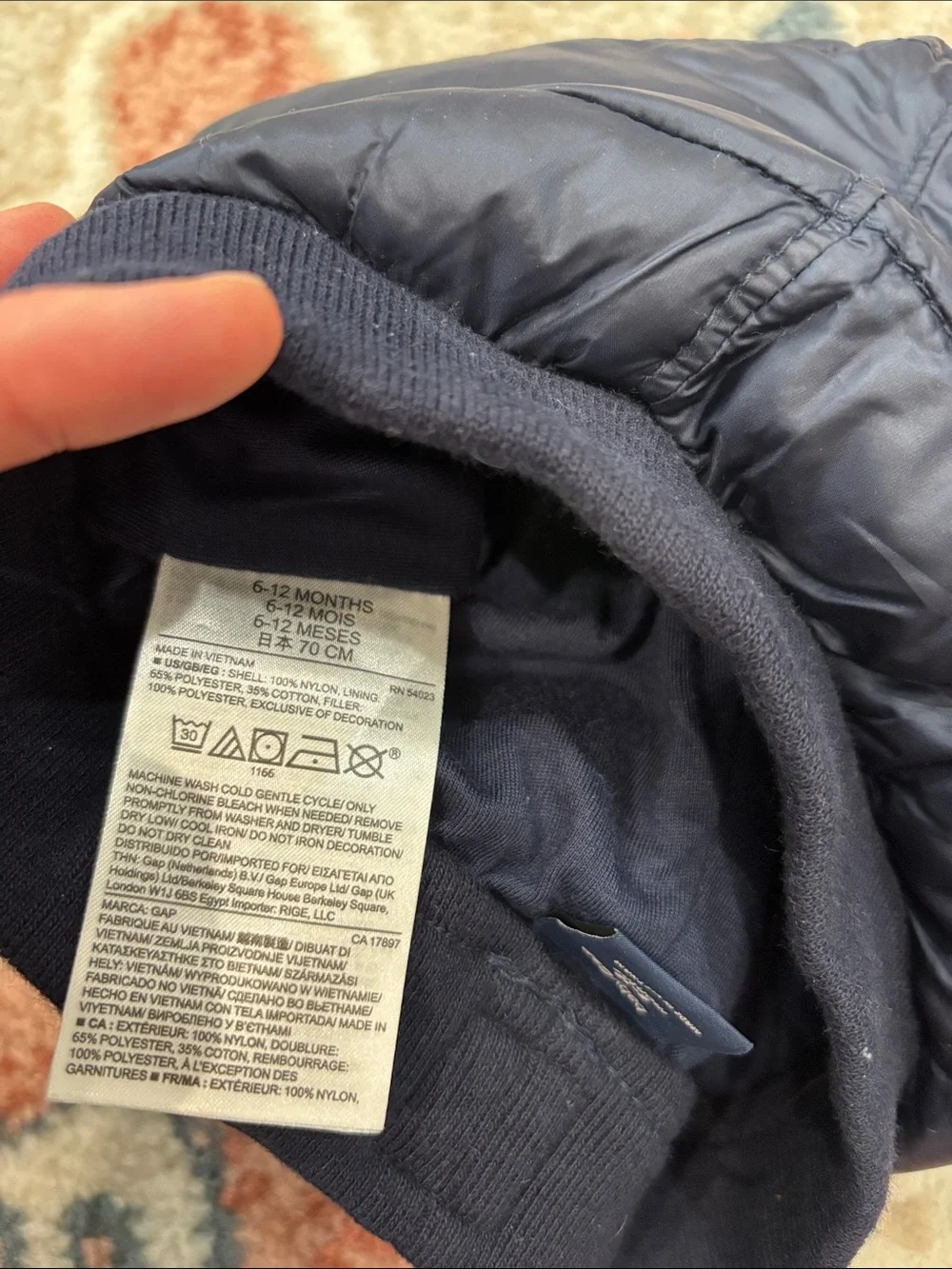 GAP Quilted Baby Puffer Pants